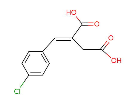 Molecular Structure of 46733-89-5 (((<i>E</i>)-4-chloro-benzylidene)-succinic acid)