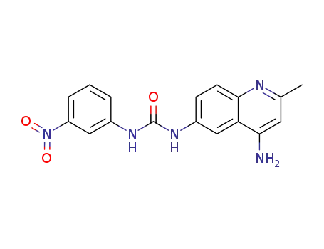 <i>N</i>-(4-amino-2-methyl-[6]quinolyl)-<i>N</i>'-(3-nitro-phenyl)-urea