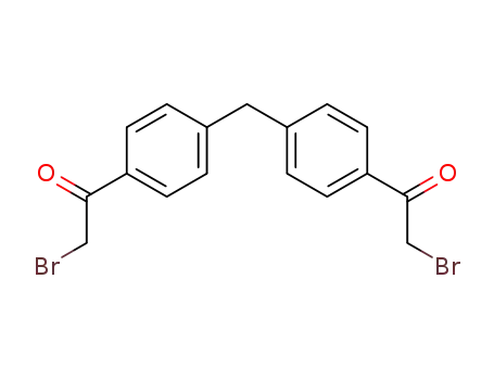 Molecular Structure of 4072-68-8 (Ethanone, 1,1'-(methylenedi-4,1-phenylene)bis[2-bromo-)