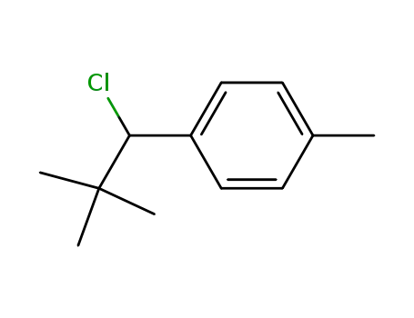 Molecular Structure of 73492-32-7 (Benzene, 1-(1-chloro-2,2-dimethylpropyl)-4-methyl-)