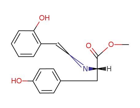 Molecular Structure of 3167-30-4 (L-Tyrosine, N-[(2-hydroxyphenyl)methylene]-, methyl ester)