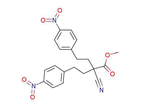 5345-34-6,methyl 2-cyano-4-(4-nitrophenyl)-2-[2-(4-nitrophenyl)ethyl]butanoate,