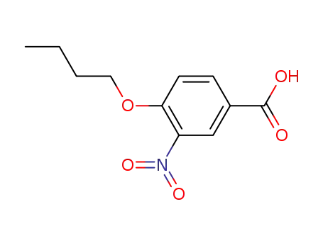 Molecular Structure of 4906-28-9 (4-Butoxy-3-nitrobenzoic acid)