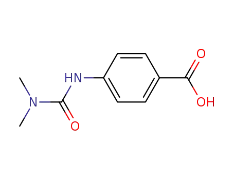 Molecular Structure of 91880-51-2 (4-(3,3-DIMETHYL-UREIDO)BENZOIC ACID)