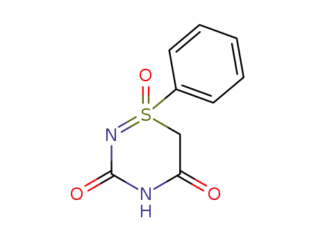 Molecular Structure of 61177-76-2 (1l4-1,2,4-Thiadiazine-3,5(4H,6H)-dione, 1-phenyl-, 1-oxide)