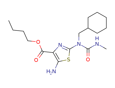 6315-66-8,butyl 5-amino-2-[(cyclohexylmethyl)(methylcarbamoyl)amino]-1,3-thiazole-4-carboxylate,