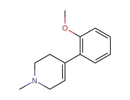Molecular Structure of 107534-97-4 (4-(2-methoxyphenyl)-1-methyl-1,2,3,6-tetrahydropyridine)