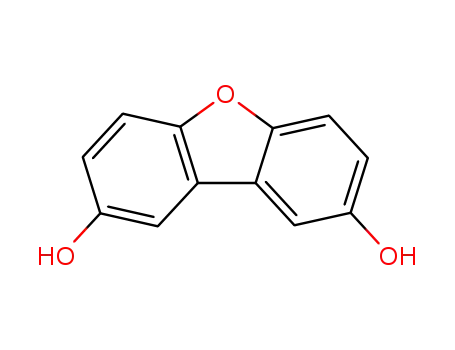 Molecular Structure of 5914-48-7 (3,6-Dibenzofurandiol)