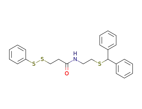 N-(2-Benzhydrylthio-ethyl)-(5-phenyl-4,5-dithia-pentan)-saeureamid