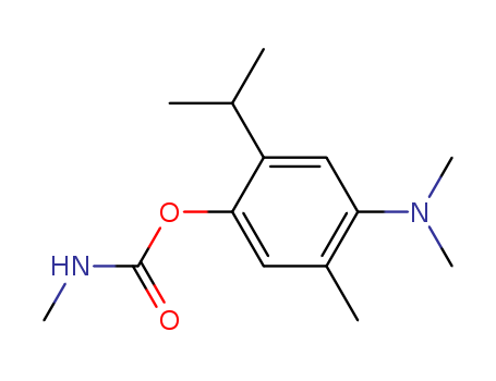 18659-45-5,Methylcarbamic acid 4-(dimethylamino)-5-methyl-2-(1-methylethyl)phenyl ester,6-Dimethylamino-3-methylcarbamoyloxy-p-cymol;ENT 27,338;NC 1493;Fisons NC-1493;
