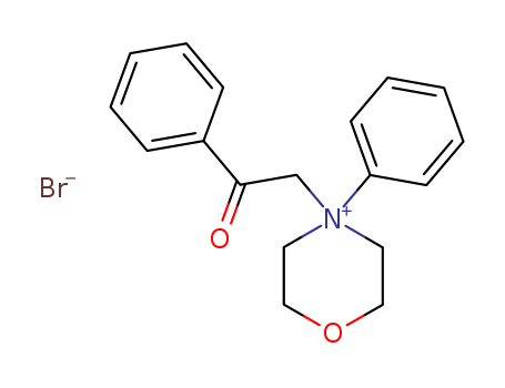Morpholinium,4-(2-oxo-2-phenylethyl)-4-phenyl-, bromide (1:1) cas  7401-21-0
