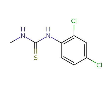 Molecular Structure of 30954-75-7 (Thiourea, N-(2,4-dichlorophenyl)-N'-methyl-)