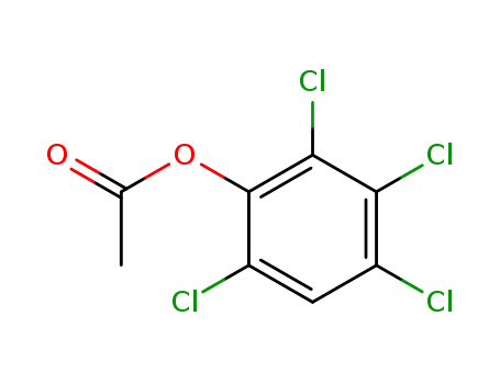 Molecular Structure of 5435-60-9 (2,3,4,6-TETRACHLOROPHENOL ACETATE)
