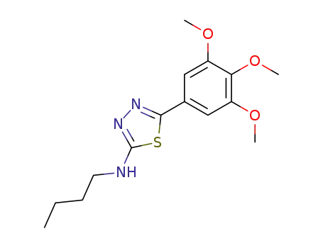 1,3,4-Thiadiazol-2-amine, N-butyl-5-(3,4,5-trimethoxyphenyl)-
