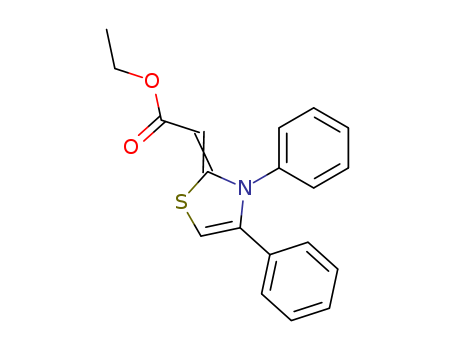 Acetic acid, 2-(3,4-diphenyl-2(3H)-thiazolylidene)-, ethyl ester