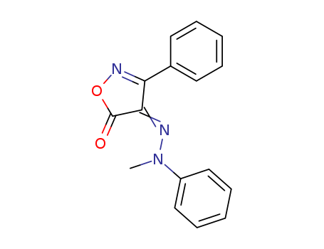 4,5-Isoxazoledione,3-phenyl-, 4-(2-methyl-2-phenylhydrazone)