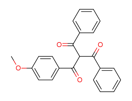 Molecular Structure of 111473-17-7 (2-benzoyl-1-(4-methoxyphenyl)-3-phenylpropane-1,3-dione)