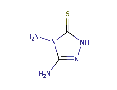 Molecular Structure of 3529-50-8 (4,5-diamino-2,4-dihydro-[1,2,4]triazole-3-thione)