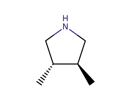 Molecular Structure of 13128-95-5 (Pyrrolidine, 3,4-dimethyl-, trans-)