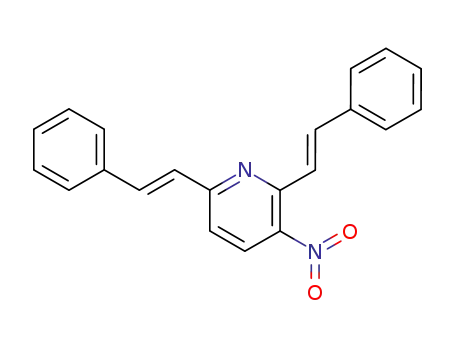 Pyridine, 3-nitro-2,6-bis(2-phenylethenyl)-