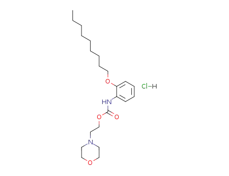 Molecular Structure of 112923-06-5 (2-morpholin-4-ylethyl [2-(nonyloxy)phenyl]carbamate hydrochloride)