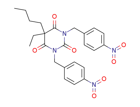 5-butyl-5-ethyl-1,3-bis-(4-nitro-benzyl)-pyrimidine-2,4,6-trione
