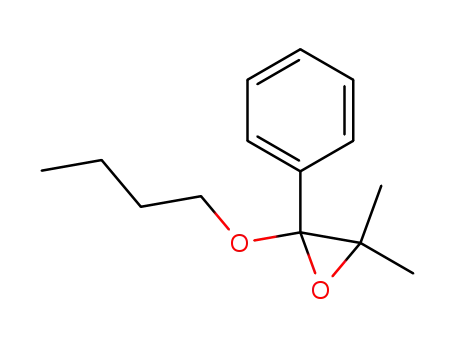 Molecular Structure of 13605-61-3 (2-butoxy-3,3-dimethyl-2-phenyloxirane)