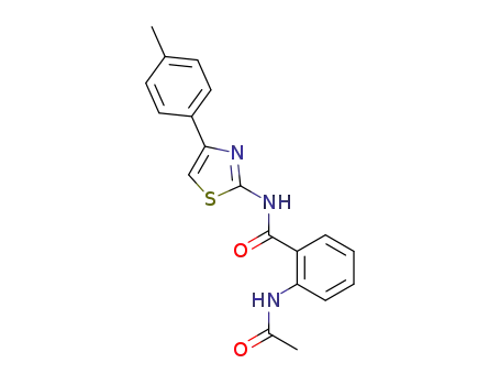 2-acetylamino-<i>N</i>-(4-<i>p</i>-tolyl-thiazol-2-yl)-benzamide