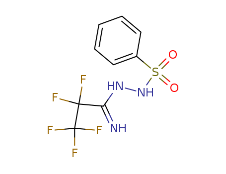 Propanimidicacid, 2,2,3,3,3-pentafluoro-, 2-(phenylsulfonyl)hydrazide