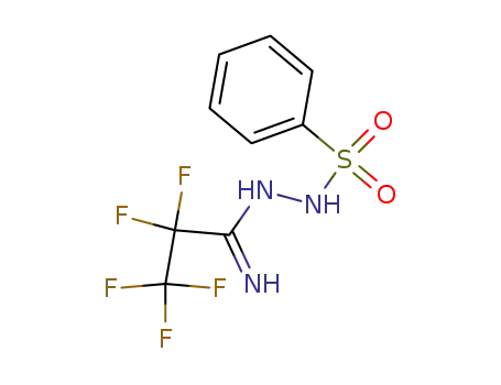 Molecular Structure of 4454-55-1 (Propanimidicacid, 2,2,3,3,3-pentafluoro-, 2-(phenylsulfonyl)hydrazide)