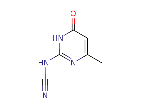 Molecular Structure of 7152-19-4 (2-CYANOAMINO-4-HYDROXY-6-METHYLPYRIMIDINE)