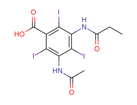 19719-02-9,3-(acetylamino)-2,4,6-triiodo-5-(propanoylamino)benzoic acid,