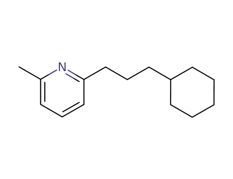 Molecular Structure of 60439-20-5 (Pyridine, 2-(3-cyclohexylpropyl)-6-methyl-)