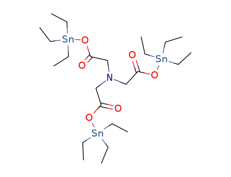 Molecular Structure of 87010-46-6 (tris(triethylstannyl) nitrilotrisacetate)