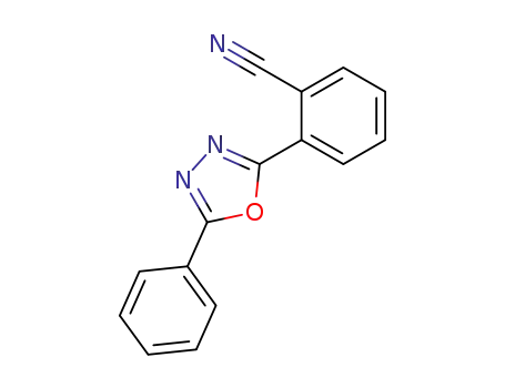 Molecular Structure of 62715-70-2 (Benzonitrile, 2-(5-phenyl-1,3,4-oxadiazol-2-yl)-)