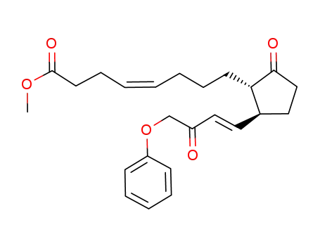 Molecular Structure of 131846-19-0 (methyl 1-homo-3,4-cis-didehydro-9,15-diketo-16-phenoxy-17,18,19,20-tetranorprostenoate)