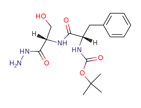 Molecular Structure of 32899-48-2 (tert-butyl {1-[(1-hydrazinyl-3-hydroxy-1-oxopropan-2-yl)amino]-1-oxo-3-phenylpropan-2-yl}carbamate (non-preferred name))