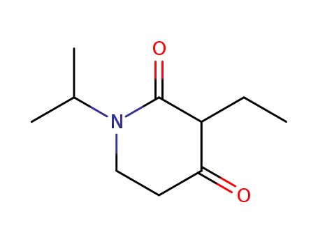 Molecular Structure of 136463-80-4 (3-Ethyl-1-isopropyl-piperidine-2,4-dione)