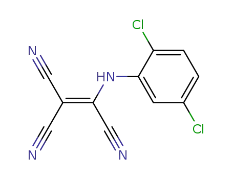 Molecular Structure of 106484-97-3 ((2,5-dichloroanilino)ethenetricarbonitrile)