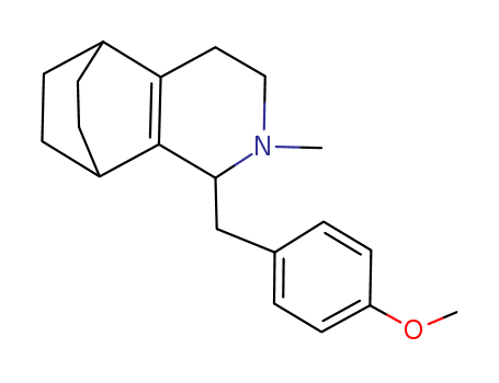 Molecular Structure of 138948-64-8 (5,8-Ethanoisoquinoline,
1,2,3,4,5,6,7,8-octahydro-1-[(4-methoxyphenyl)methyl]-2-methyl-)