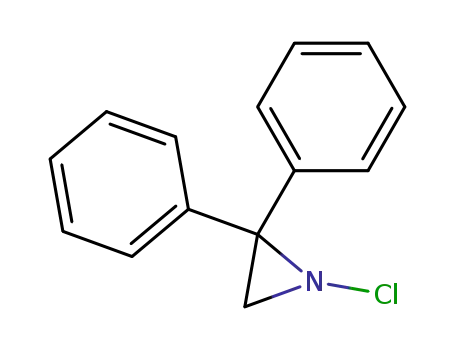 Molecular Structure of 79258-01-8 (Aziridine, 1-chloro-2,2-diphenyl-, (R)-)