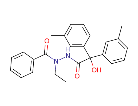 Benzoic acid N-ethyl-N'-(2-hydroxy-2,2-di-m-tolyl-acetyl)-hydrazide