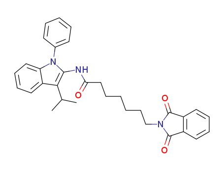 138349-48-1,7-(1,3-dioxo-1,3-dihydro-2H-isoindol-2-yl)-N-[3-(1-methylethyl)-1-phenyl-1H-indol-2-yl]heptanamide,