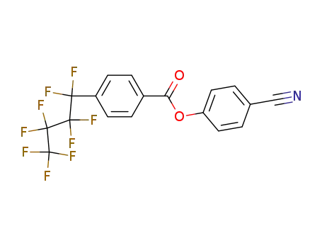 Molecular Structure of 79049-17-5 (Benzoic acid, 4-(nonafluorobutyl)-, 4-cyanophenyl ester)