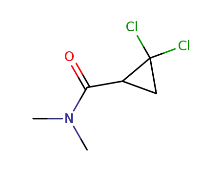 Molecular Structure of 91145-90-3 (Cyclopropanecarboxamide, 2,2-dichloro-N,N-dimethyl-)