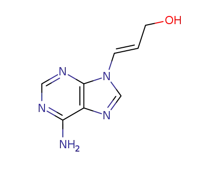 Molecular Structure of 156518-71-7 (2-Propen-1-ol, 3-(6-amino-9H-purin-9-yl)-, (2E)-)