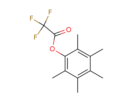 Molecular Structure of 1683-07-4 (Acetic acid, trifluoro-, pentamethylphenyl ester)