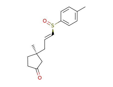 (2'E,3RS,S<sub>S</sub>R<sub>S</sub>)-3-methyl-3-<3'-<(4-methylphenyl)sulfinyl>prop-2'-enyl>cyclopentanone
