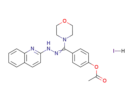 Acetic acid 4-[morpholin-4-yl-(quinolin-2-yl-hydrazono)-methyl]-phenyl ester; hydriodide