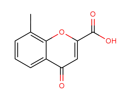 Molecular Structure of 38243-78-6 (8-METHYL-4-OXO-4H-CHROMENE-2-CARBOXYLIC ACID)